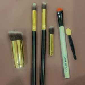 Makeup Brushes And Fossil Pouch