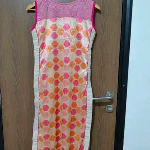 Pink And Beige Kurti