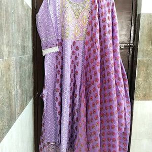 NewUnused PureCotton Anarkali Suit