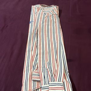 Vertical Striped (Dual Colored) Shirt in mint Cond