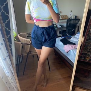 ZARA Tie Waist Shorts