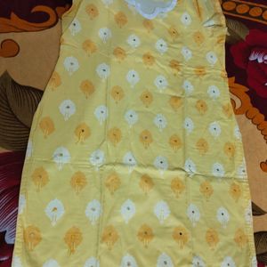 Lemon Yellow Cotton Dress....