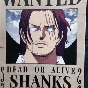 One Piece Shanks Wanted Poster