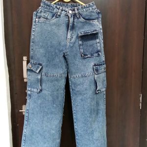 New Unused Denim Straight Leg Jeans