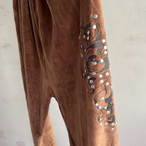 Velvet Stretchable Pajamas L