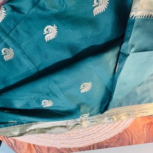 Diwali Offer✨ Paithani Saree With Unstitch Blouse