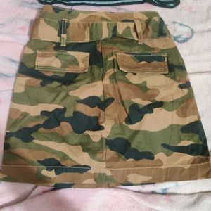 Camo Mini Skirt