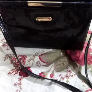 Brown Leather Finish Handbag || 🤎 New
