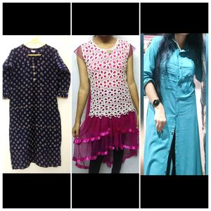 3 Kurtis Set For Women