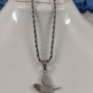 Silver Chain and Pendant