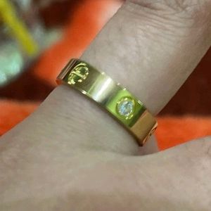 Women Anti Tanish Ring Gold Colour