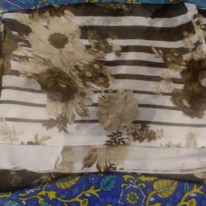 Offwhite Brown Saree