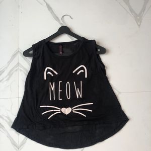 black meow top🖤