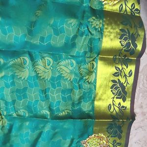 ✨New  Pattu Silk Saree With Unstitched Blou