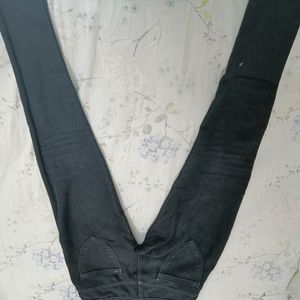 Light Blue & Black High 28 Waist Jeans