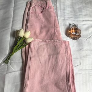 Pink Straight Fit Jeans ( Women)