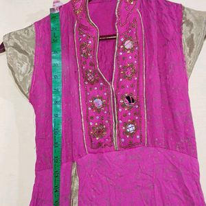 Pink Color Kurta #studio Seller