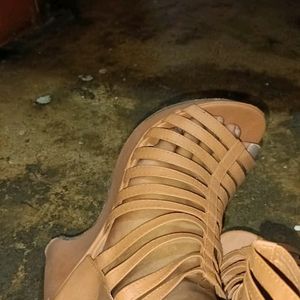 Tan Gladiator Heels Stylish