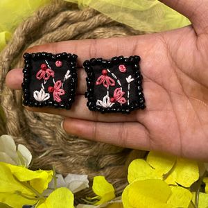 Handmade Embroidery Earrings