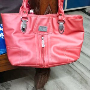 Lovely Rose Pink Colour Handbag