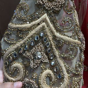 kundan hand work gown