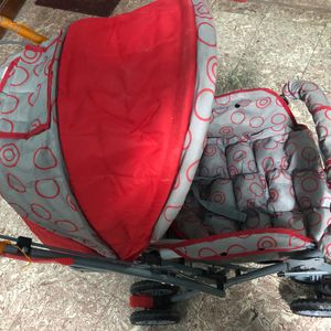 Babyhug Cosy Cosmo Stroller - Red