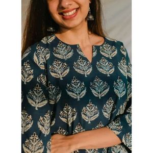 Girls Trending Rayon Printed Short Kurta