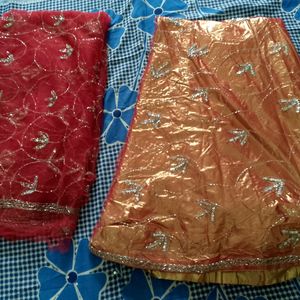 Unstitched Lehenga  Fabric And  Dupatta