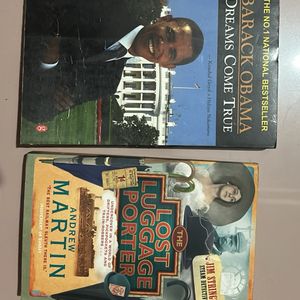 Combo Of Two Books. Obama ,Lost Luggage Porter