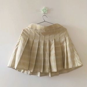 Crochet Crop Top/ Korean Style Pletted Skirt