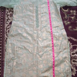 Like New Silk Dress Top Bottom Dupatta XXL