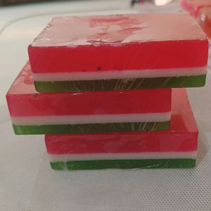 Handmade Tricolour - Watermelon Soap