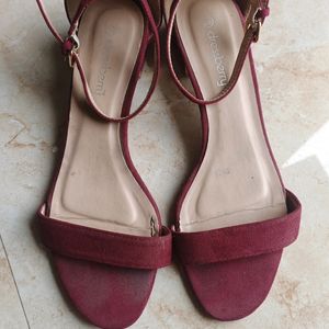 Maroon Colour Dressberry Heels