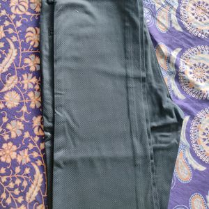 Black Grey Formal Trouser