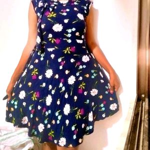 Western Short Dress Floral