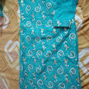 Party Wear Straight New Kurta L Size