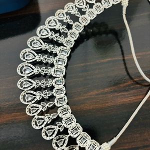 American Diamond Bridal/ Engagement Necklace Set