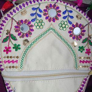 Embroidered Sling Bag