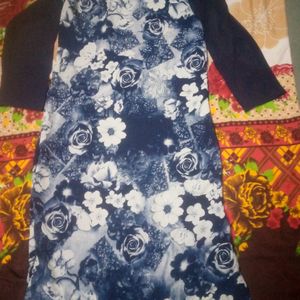 Long Floral Print Kurti