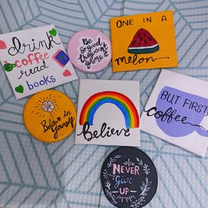 Fridge Magnet And Canvas Painting Set