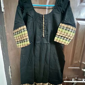 Black designer short kurti