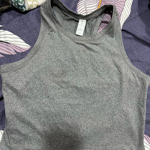 Grey Soft Fabric Tank Top For Women