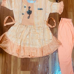 Peach Top & Bottom Set