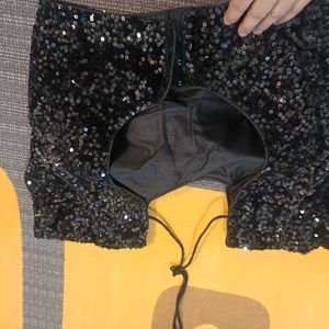 Black Sequin Party WearvBlouse