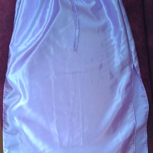 Satin Lavender Shiny Dress For Women