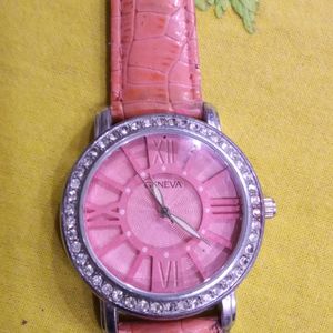 Geneva Ladies Watch Pink