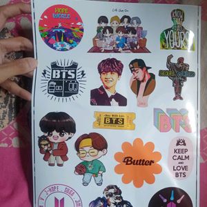 100 BTS cute stickers