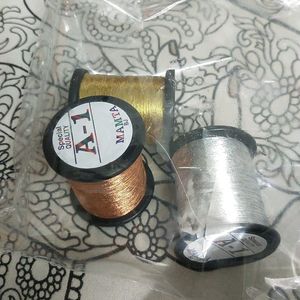 Thread Silver Gold And copper For Embroidery