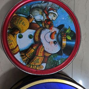 Round tin Boxes For Storage - 3 Nos.