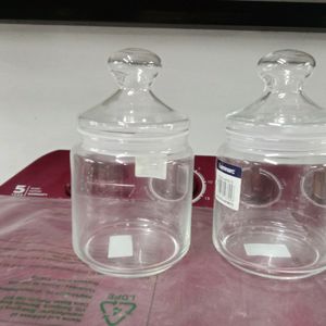 Jar Bottle Glass Combo(2 Piece)